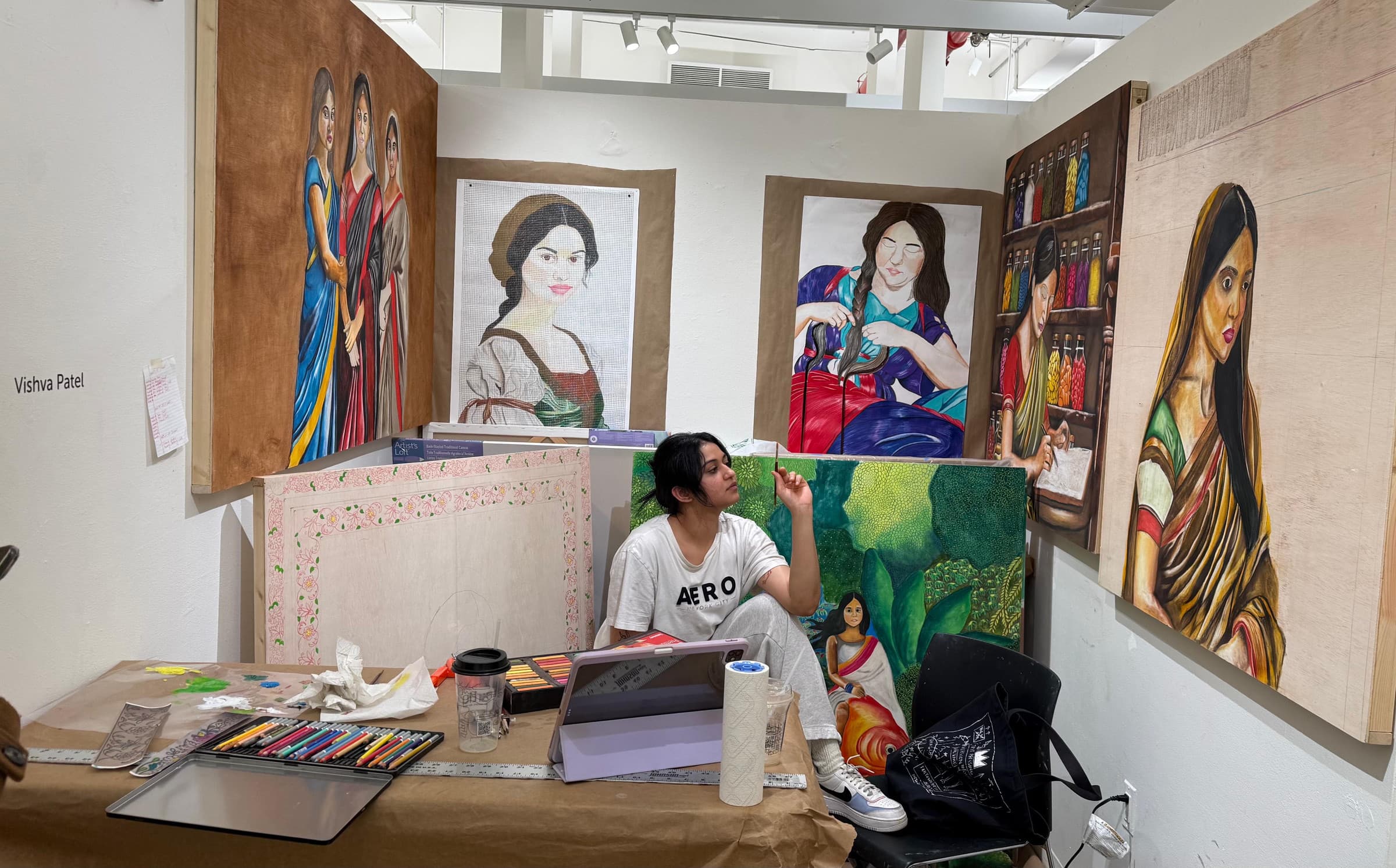 Vishva Patel in the studio