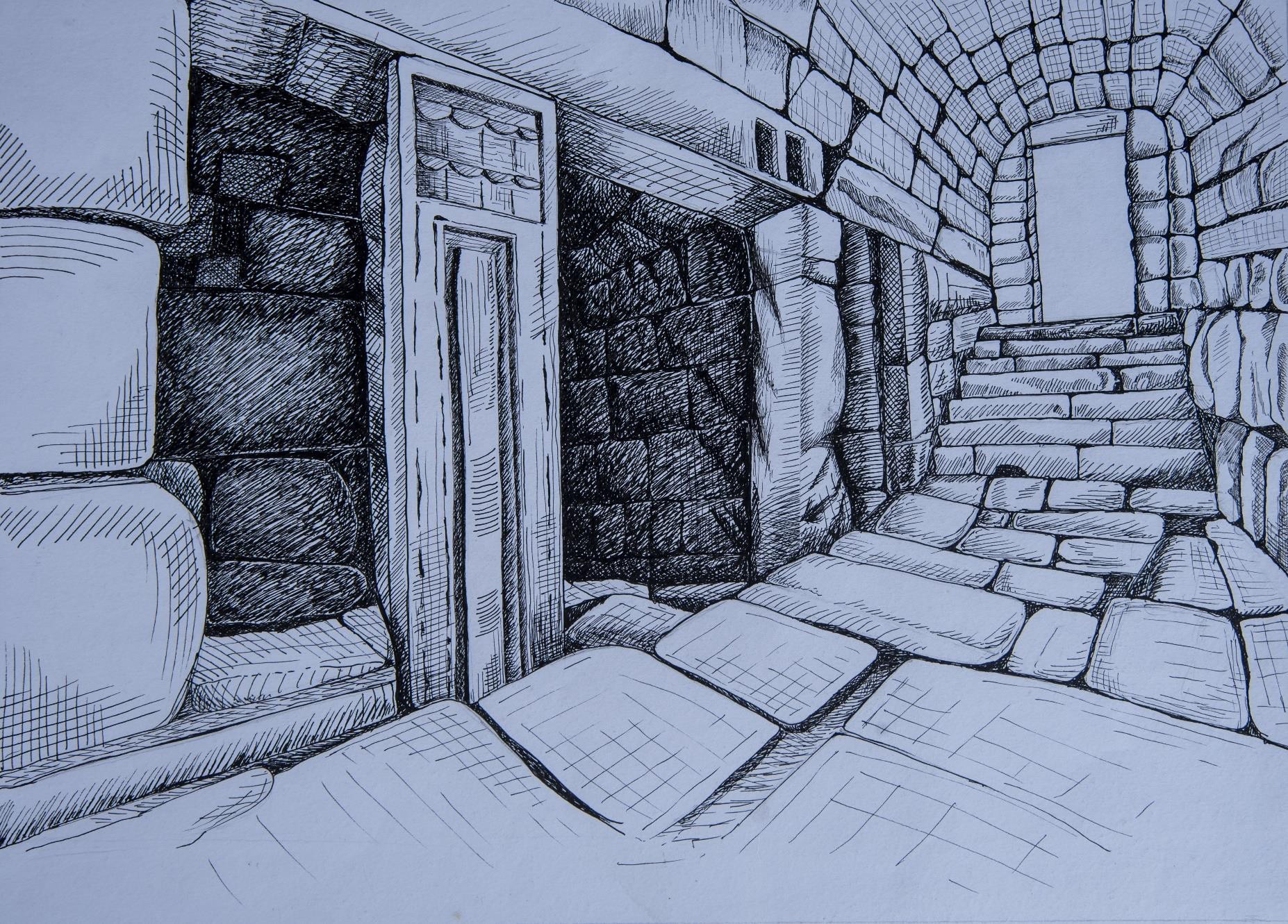 Untitled — Pen drawing — full view